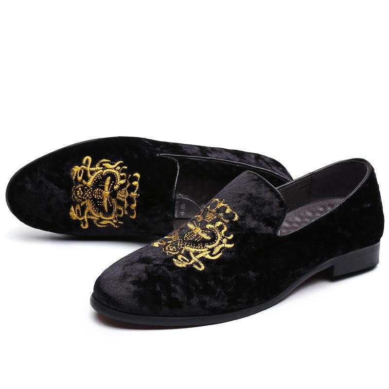 Men’s Microfiber Pointed-Toe Casual Shoes