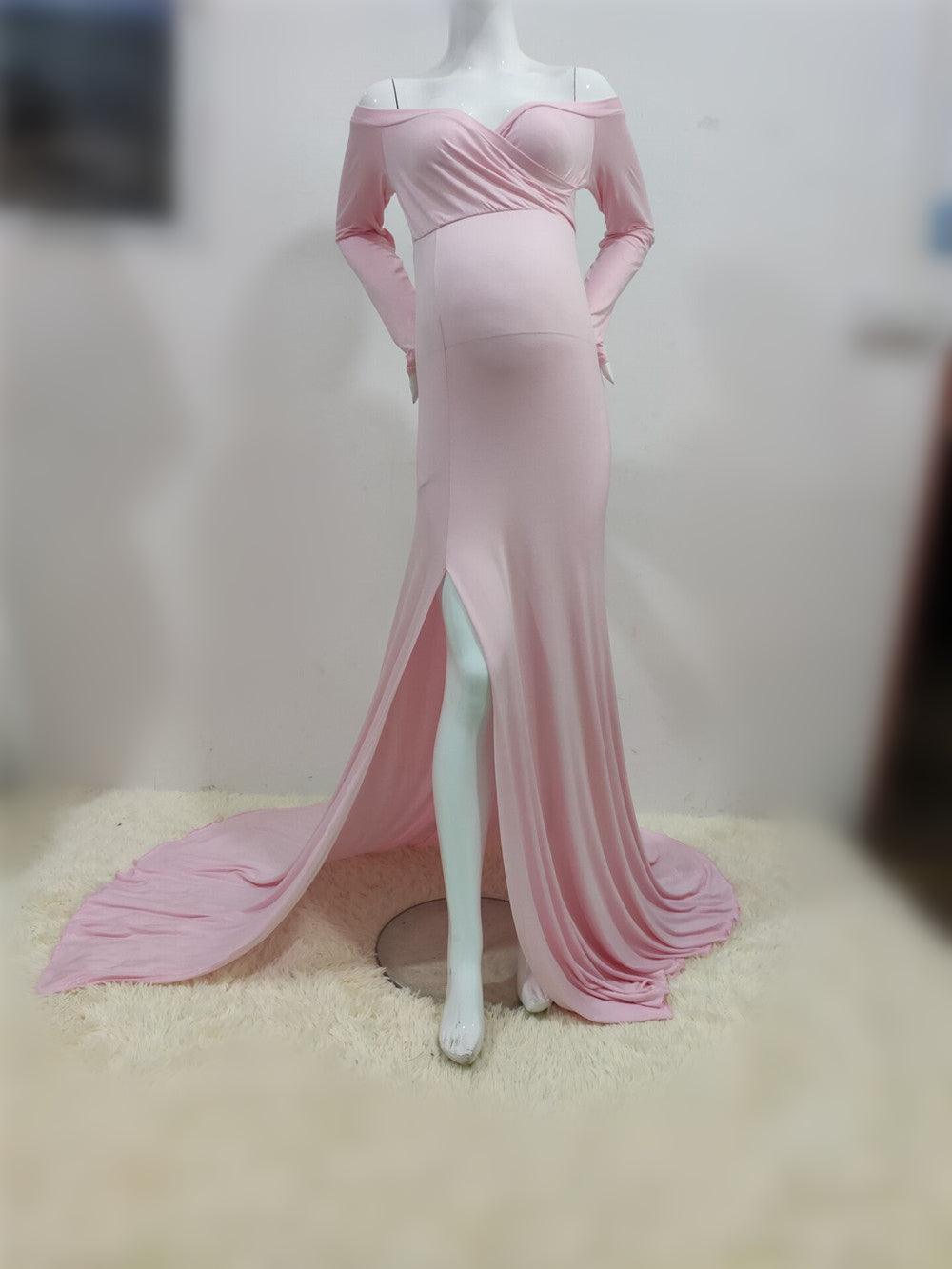Slit Hem Tail Dress Long Dress Photography Dress - Trendha