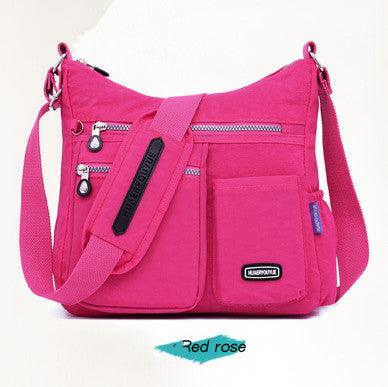 Women's Messenger Bag Cloth Bag Water Repellent Female Middle-Aged Fashionable Nylon Cloth - Trendha