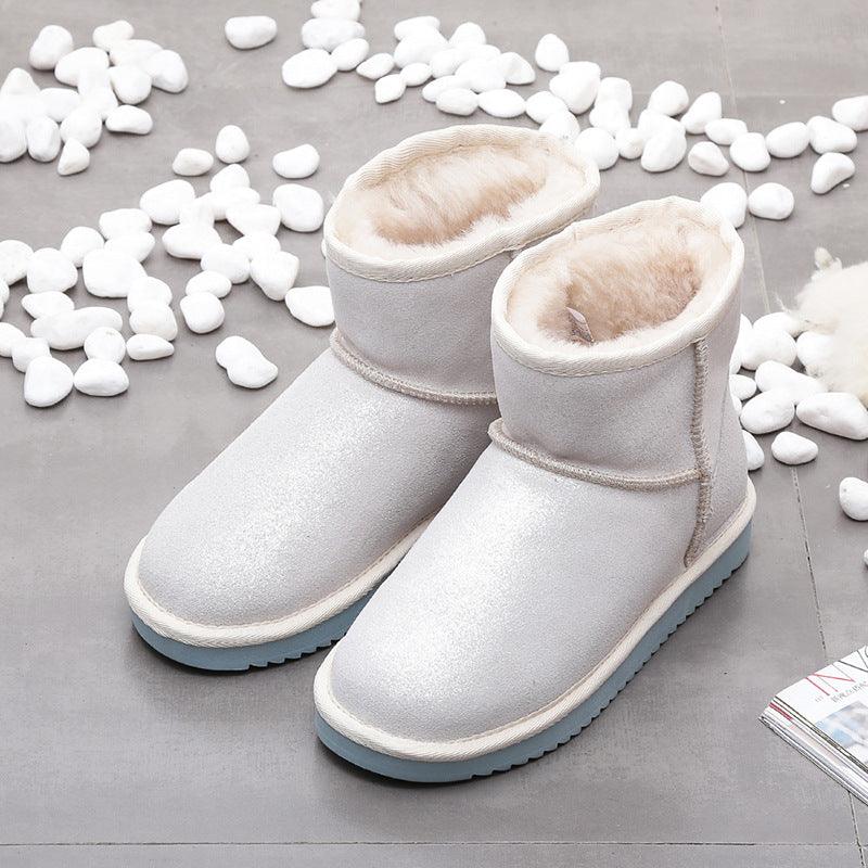 All-Match Women's Warm And Velvet Short-Tube Snow Boots - Trendha