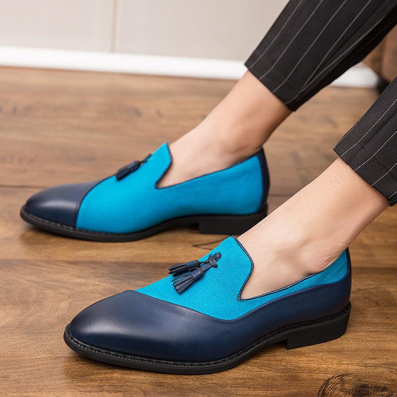 Fashion Personality Pointed Casual Men's Leather Shoes - Trendha