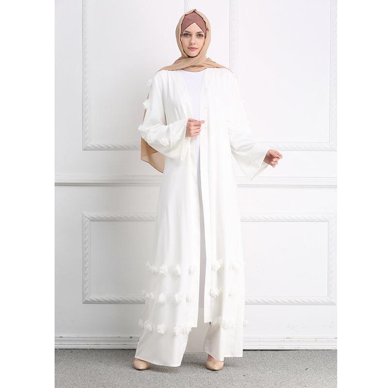 Three-dimensional Flower Robe Super Long Mopping Dress - Trendha