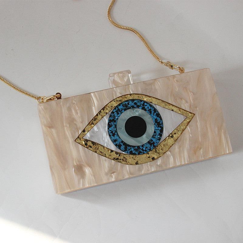 Portable Dinner Bag Hit Color Single Shoulder Messenger Bag Wedding Dinner Clutch - Trendha