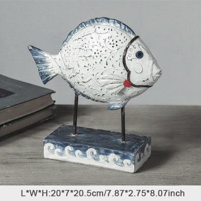 Nordic Resin Desktop Decoration American Countertop Home Fish Decoration Decoration Living Room Study Bedroom - Trendha