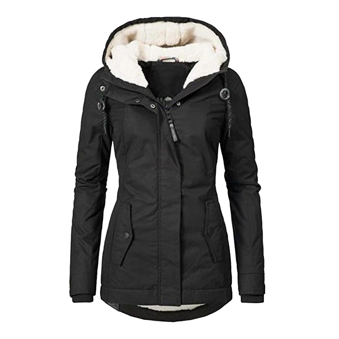 Hot Style Ladies Long-Sleeved Zipper Pocket Padded Coat Jacket - Trendha
