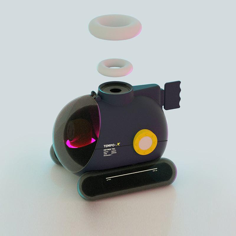 Ultrasonic Fog Diffuser TV Submarineroid Humidifier Color LED Light Humidifier Desktop Hydrator Spray - Trendha