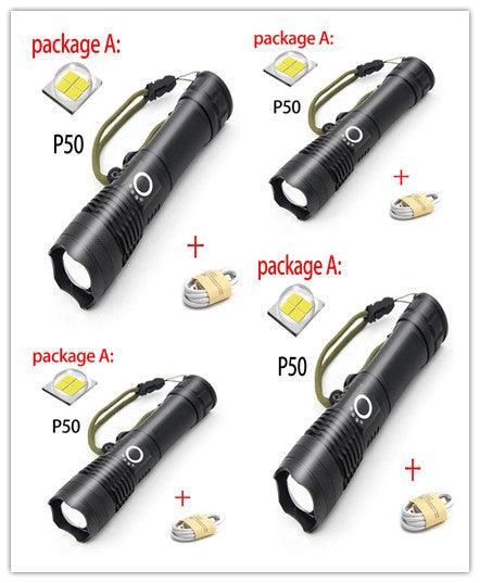 USB Charging Zoom P50 Flashlight - Trendha