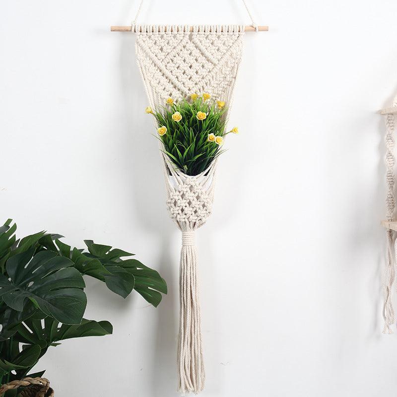Woven Net Bag Flower Basket Wall Decoration Flower Shop Decoration - Trendha