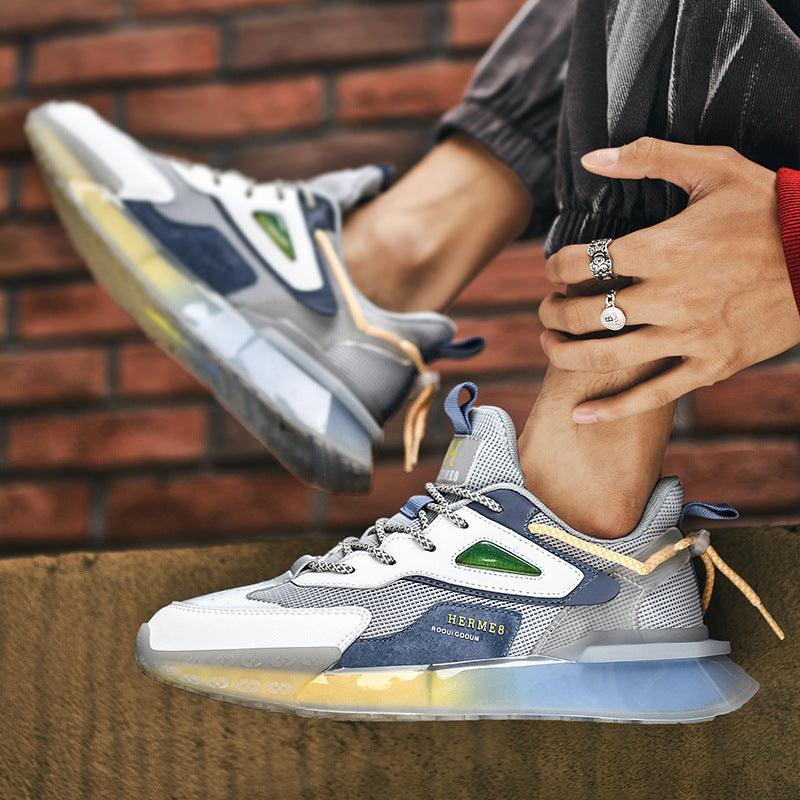 Mesh Breathable Popcorn Jelly Running Sneakers Men - Trendha
