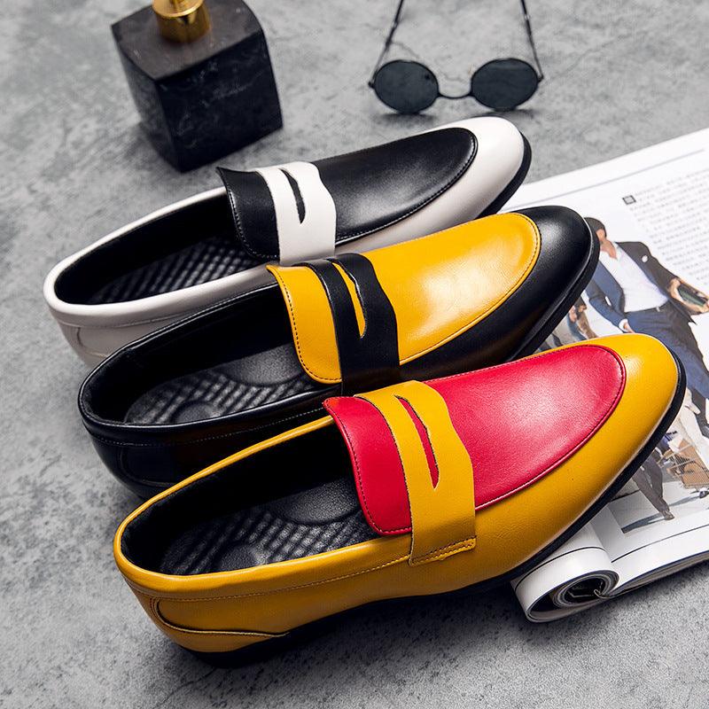 New Style Men's Leather Shoes British Style Business Dress Shoes - Trendha