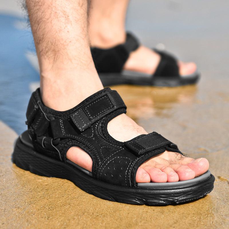 Soft Sole Elastic Casual Breathable Tide Shoes Sports Beach Sandals And Slippers - Trendha