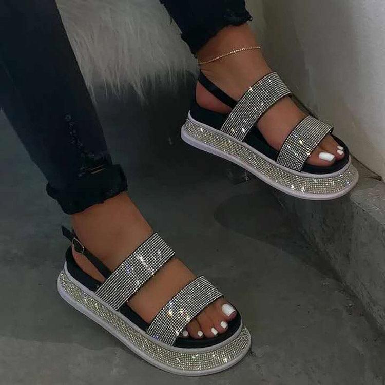 Women's Platform Sandals With Flat Heels - Trendha