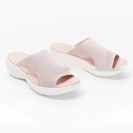 Women's Woven Open-Toe Wedge Sandals
