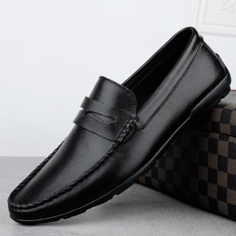 Peas Shoes Men's Wholesale British Driving Toe Layer Cowhide Pedal - Trendha