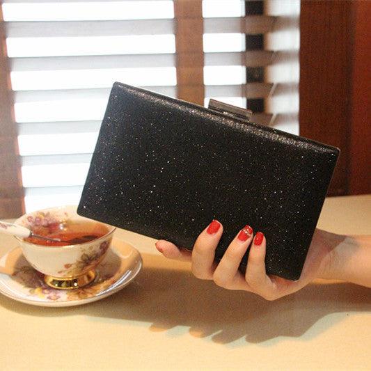 Dinner bag clutch bag shiny banquet bag chain packet - Trendha