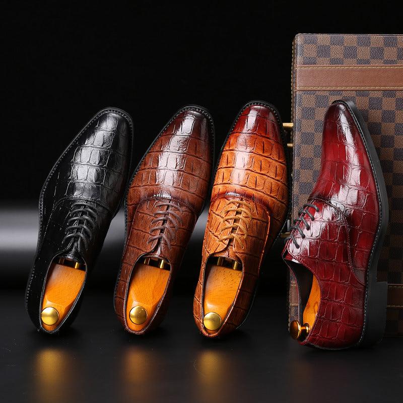 Men's Plus Size British Casual Leather Shoes - Trendha