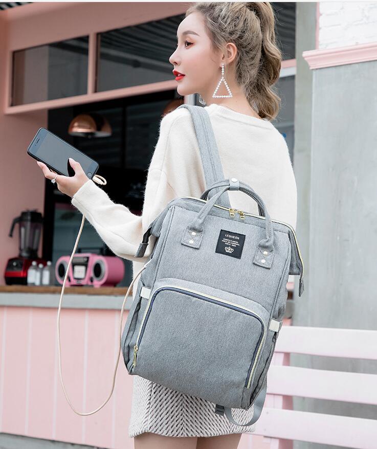 Large Capacity Diaper Bag Mummy Nursing Nappy Backpacks Travel Baby - Trendha