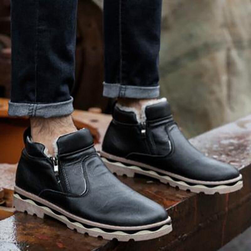 Snow boots men's casual Martin boots men's boots - Trendha