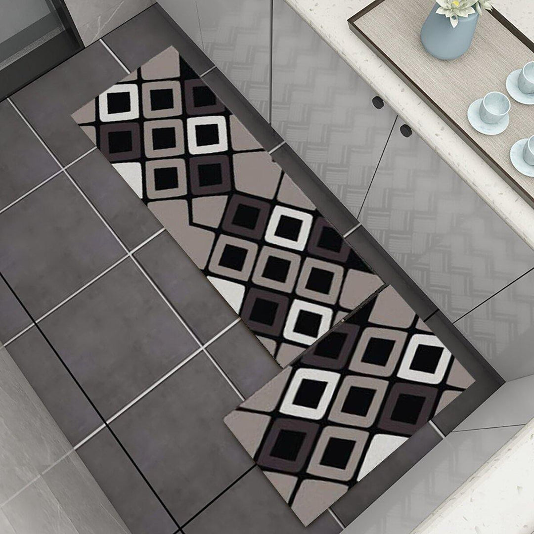 2PCS Kitchen Floor Carpet Area Rug Non-Slip Bathroom Absorbent Pad Mat - Trendha