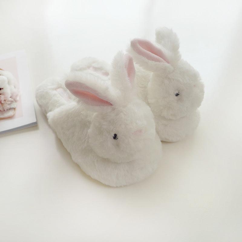 Cute Rabbit Home Plush Slippers