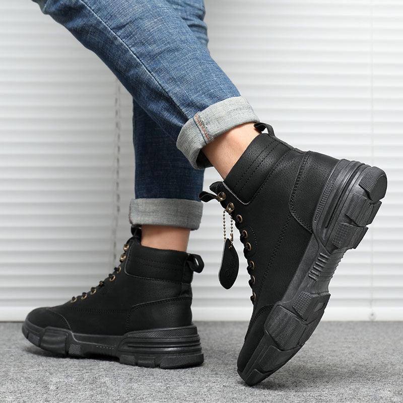 High-top Martin boot men's overalls - Trendha