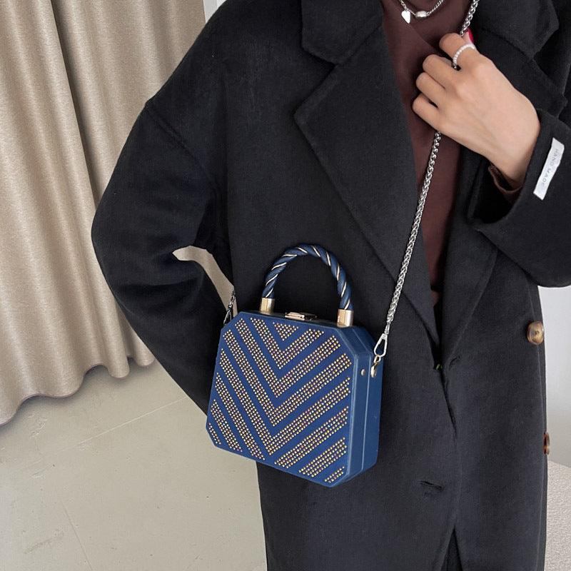 Simple Shoulder Bag Messenger Bag Metal Buckle Female Bag - Trendha