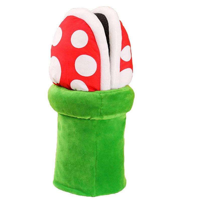 Piranha Slippers Flower Fruit Pillow Shoes Plush Cute Two-dimensional Toy Doll - Trendha