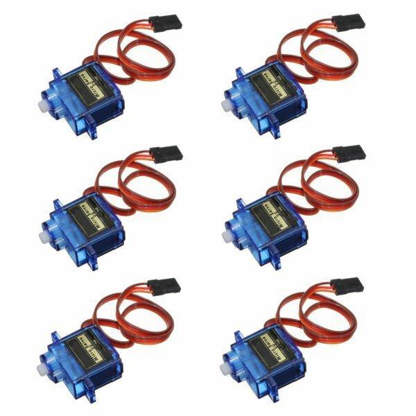 6PCS SG90 Mini Analog Gear Micro Servo 9g For RC Airplane Helicopter - Trendha
