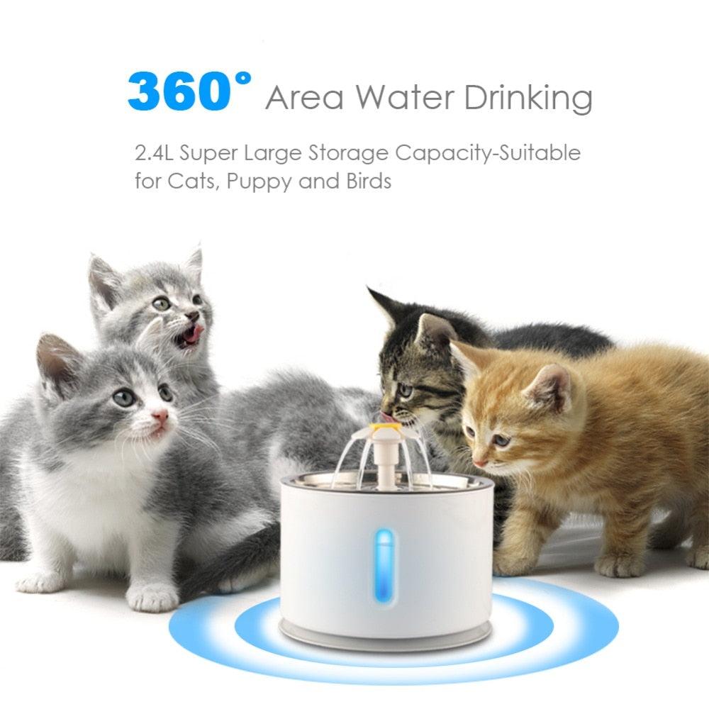 2.4L Automatic Cat Water Fountain - Trendha