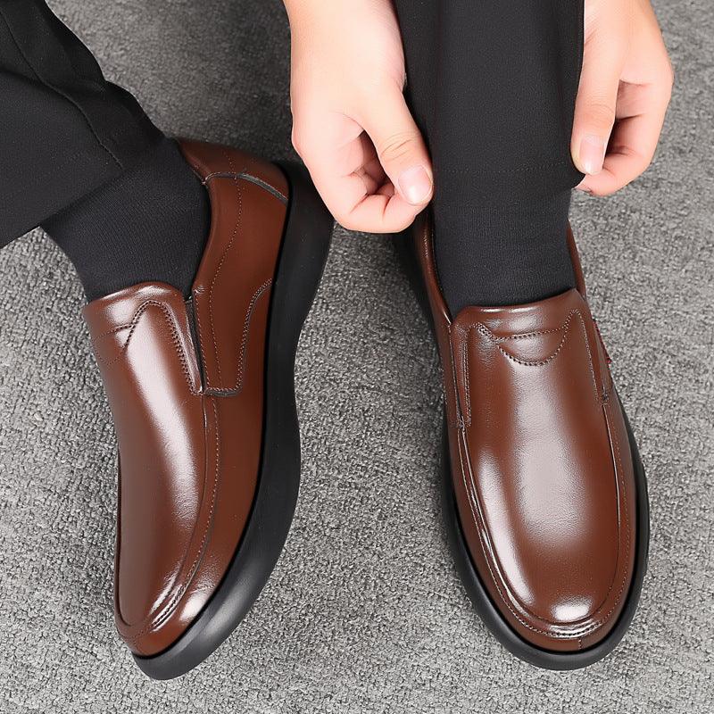 Soft-soled Soft Leather Non-slip Shoes For The Elderly - Trendha