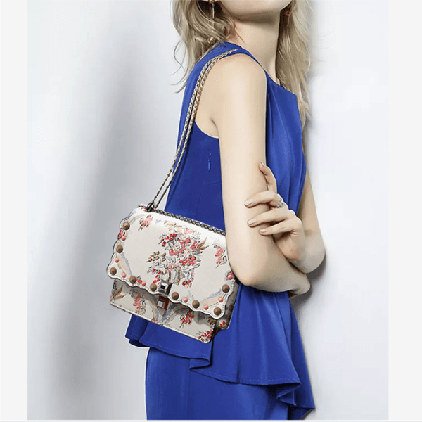 Printing chain small square bag - Trendha