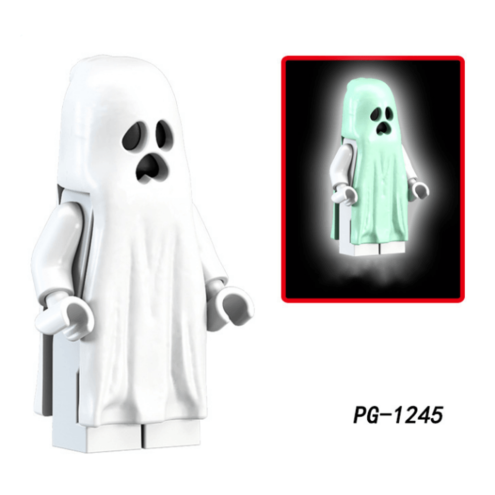 Ghost Expression Building Blocks with Luminous Effect Assembling Building Blocks Toys - Trendha