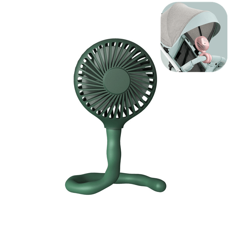Ipree® Silent Handheld Fan Portable Tent Fan Small Ventilador Baby Cart Fan for Outdoor Office Bedroom - Trendha