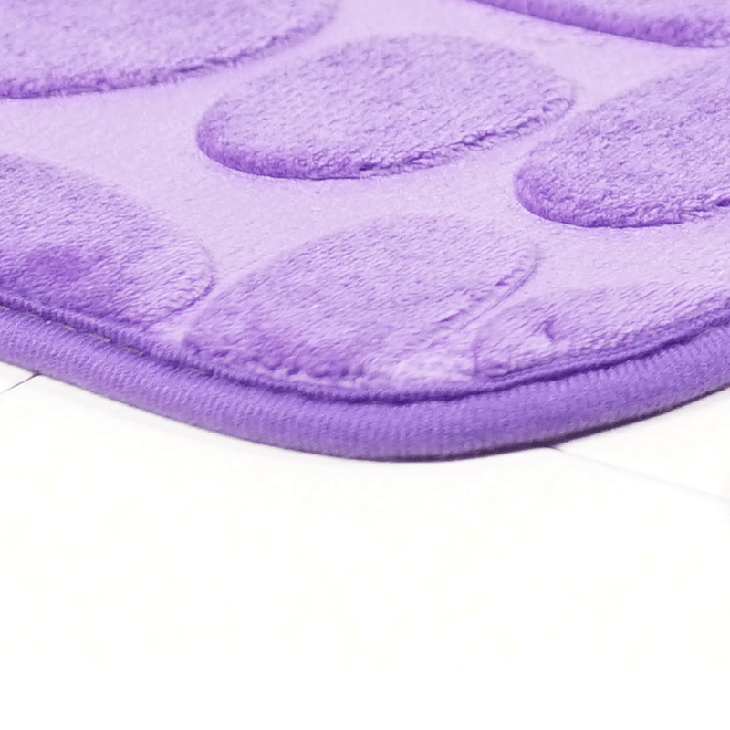 2Pcs Flannel Toilet Lid Bath Rugs Soft Floor Home anti Slip Liner Memory Foam Durable Cover Shower Carpets Bathroom Mat Set - Trendha