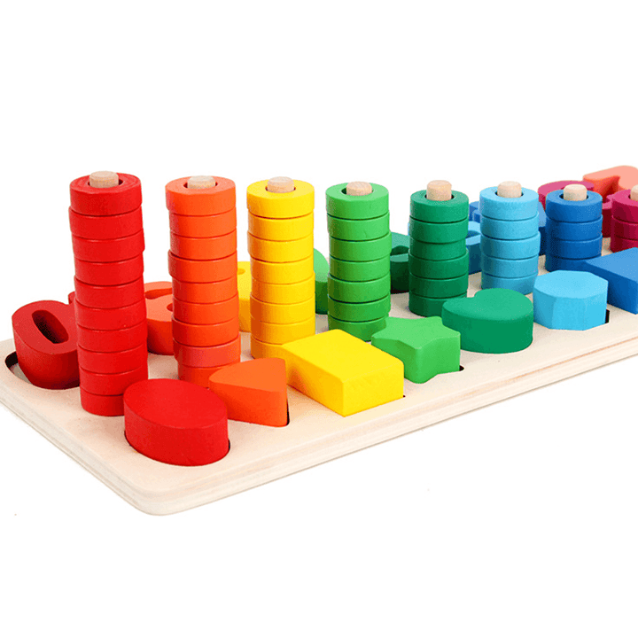 Wooden Math Toy Board Montessori Counting Board Preschool Learning Toys for Children Gifts - Trendha