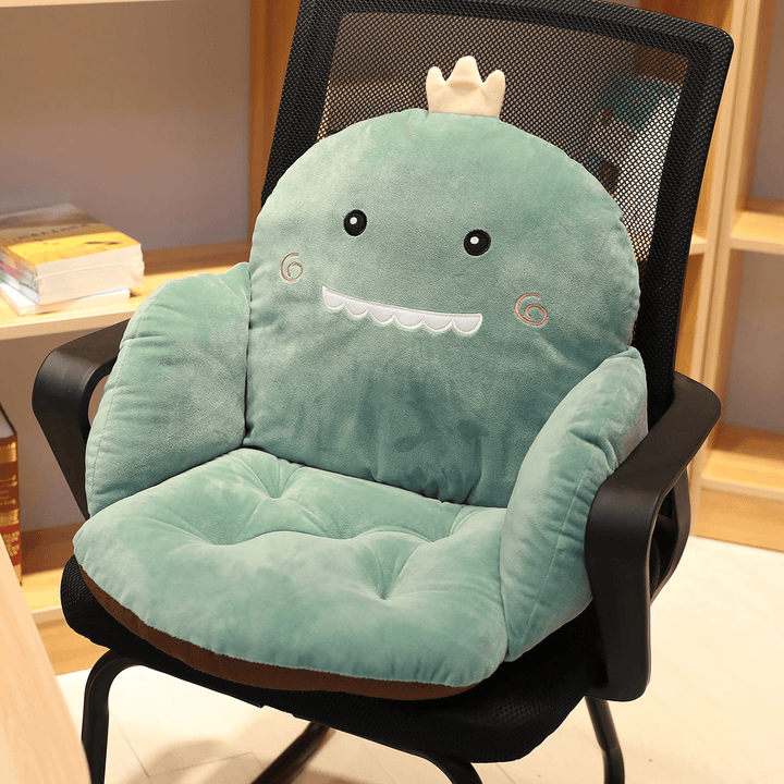 Soft Cartoon Seat Chair Cushion Waist Lumbar Pillow Waist Support for Home Office - Trendha