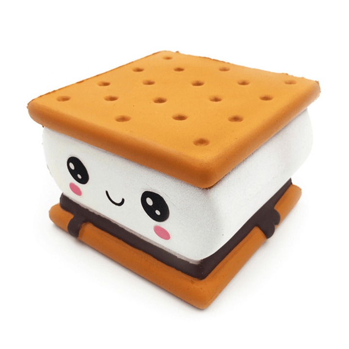 Gigglebread S'More Chocolate Biscuit Squishy 9.5*9*6CM Licensed Slow Rising with Packaging Collection Gift - Trendha