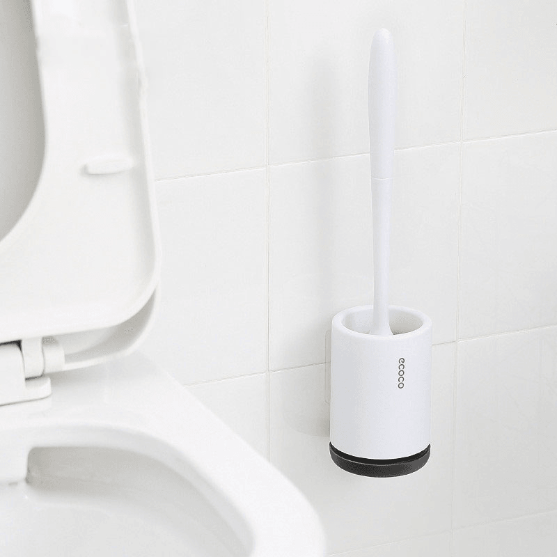 TPR Toilet Brush and Holder Cleaner Set Floor-Standing Bathroom Cleaning Brush Tool - Trendha