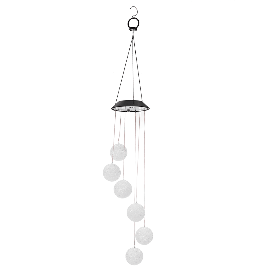 Aeolian Hanging Wind Solar LED Lights Chimes Powered String Lawn Garden Lamp - Trendha