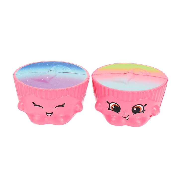 2Pcs Cake Cup Squishy 6.5*3.5Cm Slow Rising Soft Collection Gift Decor Toy - Trendha