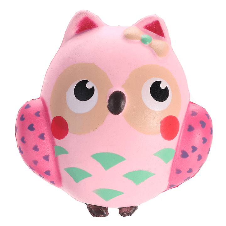 13*12Cm Squishy Owl Pink Soft Slow Rising Animal Collection Toy - Trendha