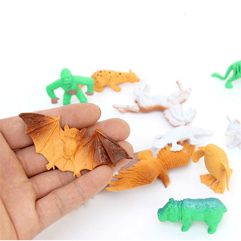 68PCS Plastic Farm Yard Wild Animals Fence Tree Model Kids Toys Figures Play New - Trendha