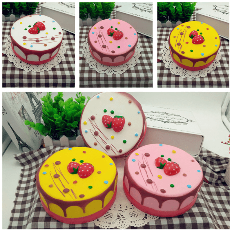 2Pcs Squishy Jumbo Mousse Cheesecake 14Cm Slow Rising Cake Collection Gift Decor Toy - Trendha