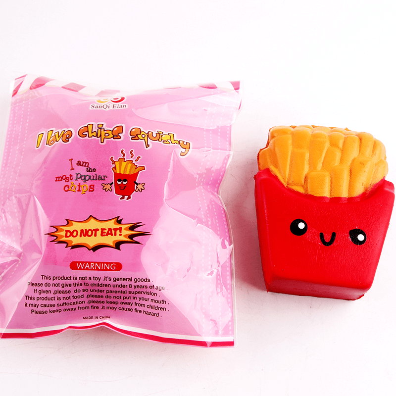 Sanqi Elan Squishy French Fries Chips Licensed Slow Rising with Packaging Collection Gift Decor Toy - Trendha