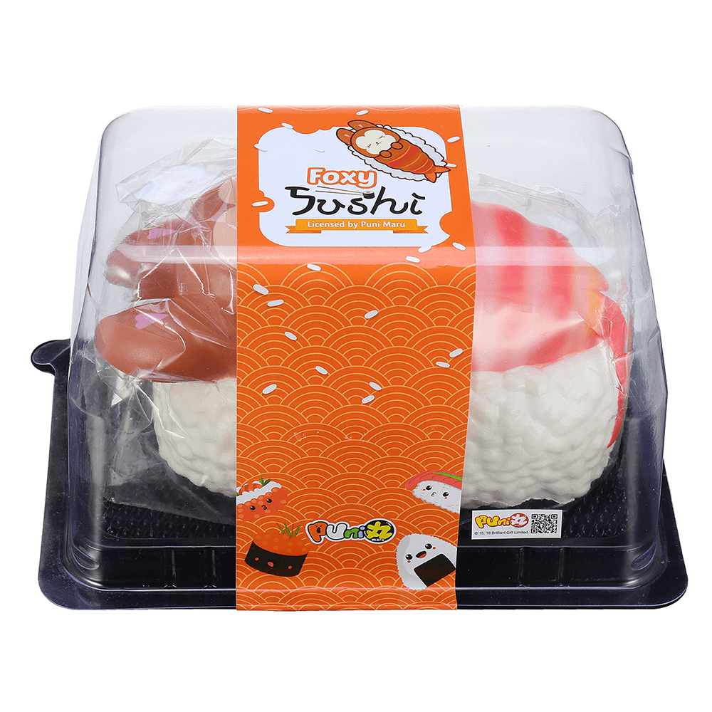 Yummiibear Squishy Foxy and Prawn Blanket Jumbo Sushi Toy Slow Rising with Packaging Box - Trendha