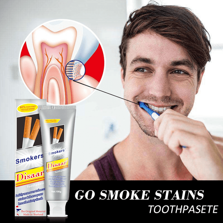 100G Mint Whitening Toothpaste Remove Smoke Stains Teeth Whitening Repair Gum Care Toothpaste - Trendha