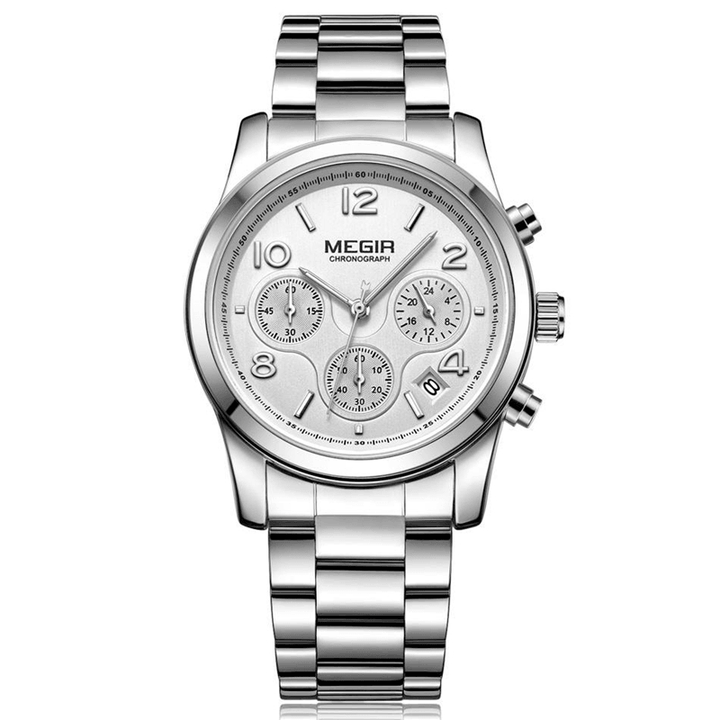 MEGIR 2057 Women Watch Luxury Fashion Chronograph Ladies Quartz Wrist Watch - Trendha