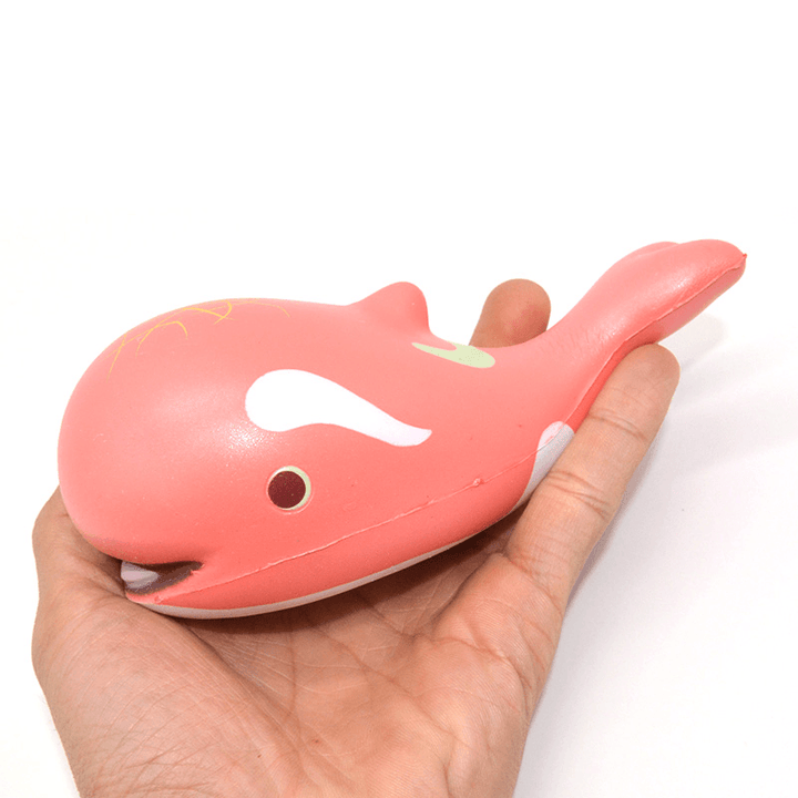 Kiibru Squishy Whale Licensed Slow Rising Original Packaging Animals Soft Collection Gift Decor Toy - Trendha