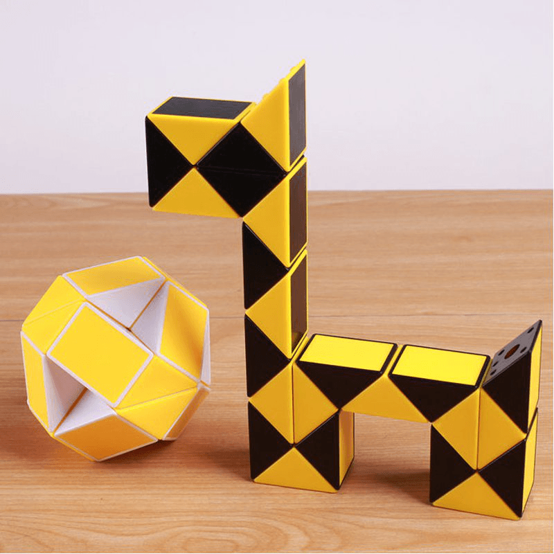 Original Speed Magic Cube Snake Puzzle Ruler Twist 24 Blocks Educational Funny Toys for Children - Trendha