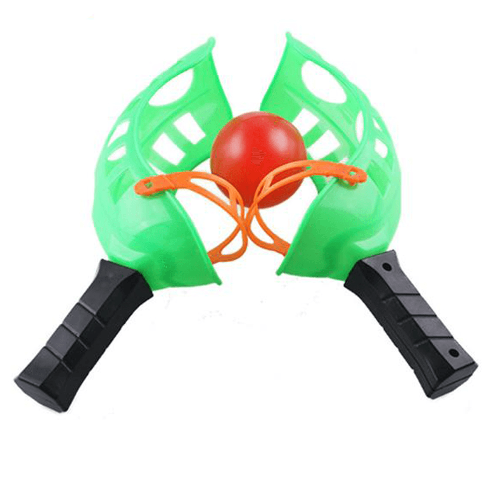 Plastic Green Toss & Catch Racket Game Toy Parent-Child Activities for Kids Outdoor Sports Toys - Trendha